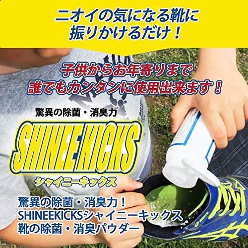 ２個セット【日本製】 靴消臭パウダーシャイニーキックス 靴 消臭 パウダー 粉末 靴消臭剤 大容量80g_画像8