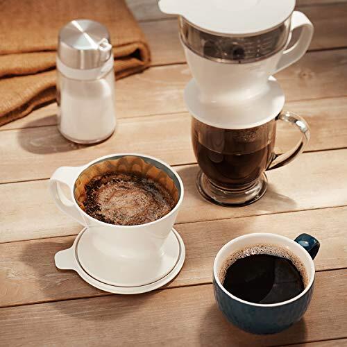 OXO コーヒー ドリッパー 湯量自動でドリップスピード調整 オートドリップ コーヒーメーカー 1~2杯 360ml ホワイトの画像7