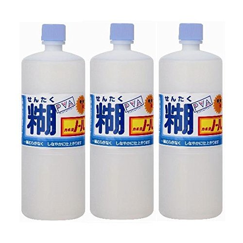 【まとめ買い】 カネヨ石鹸 洗濯のり カネヨノール 液体 本体 750ml×3個_画像1