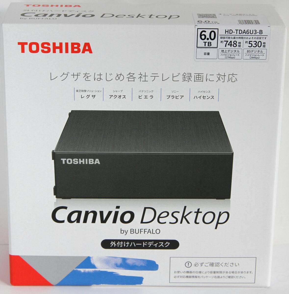 ■◆新品未開封 TOSHIBA(BUFFALO) HD-TDA6U3-B 6TB_画像1