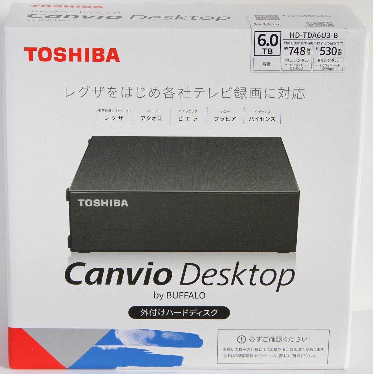 ■■新品未開封 TOSHIBA(BUFFALO) HD-TDA6U3-B 6TB_画像1