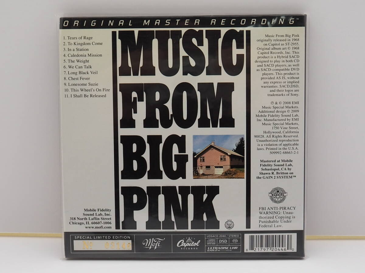 【MFSL紙ジャケット高音質盤SACD】THE BAND　ザ・バンド / MUSIC FROM BIG PINK ハイブリッド （Mobile Fidelity製 型番：UDSACD 2044）_画像2