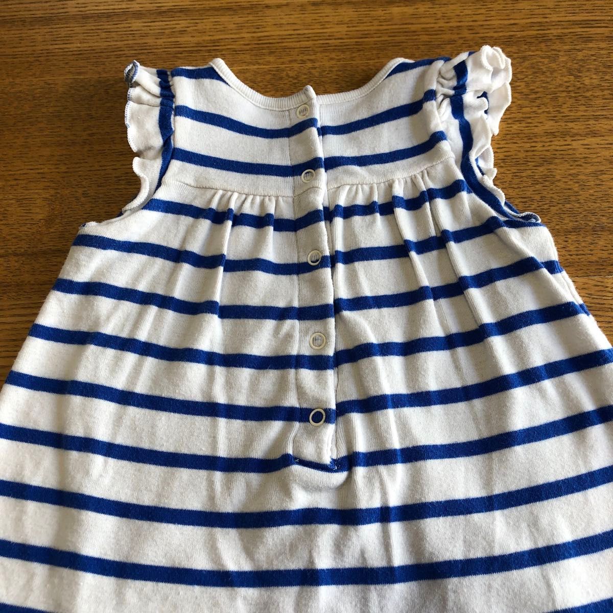 プチバトー　PETIT BATEAU 6m 60〜70 ロンパース ワンピース　ボーダー　マリン柄