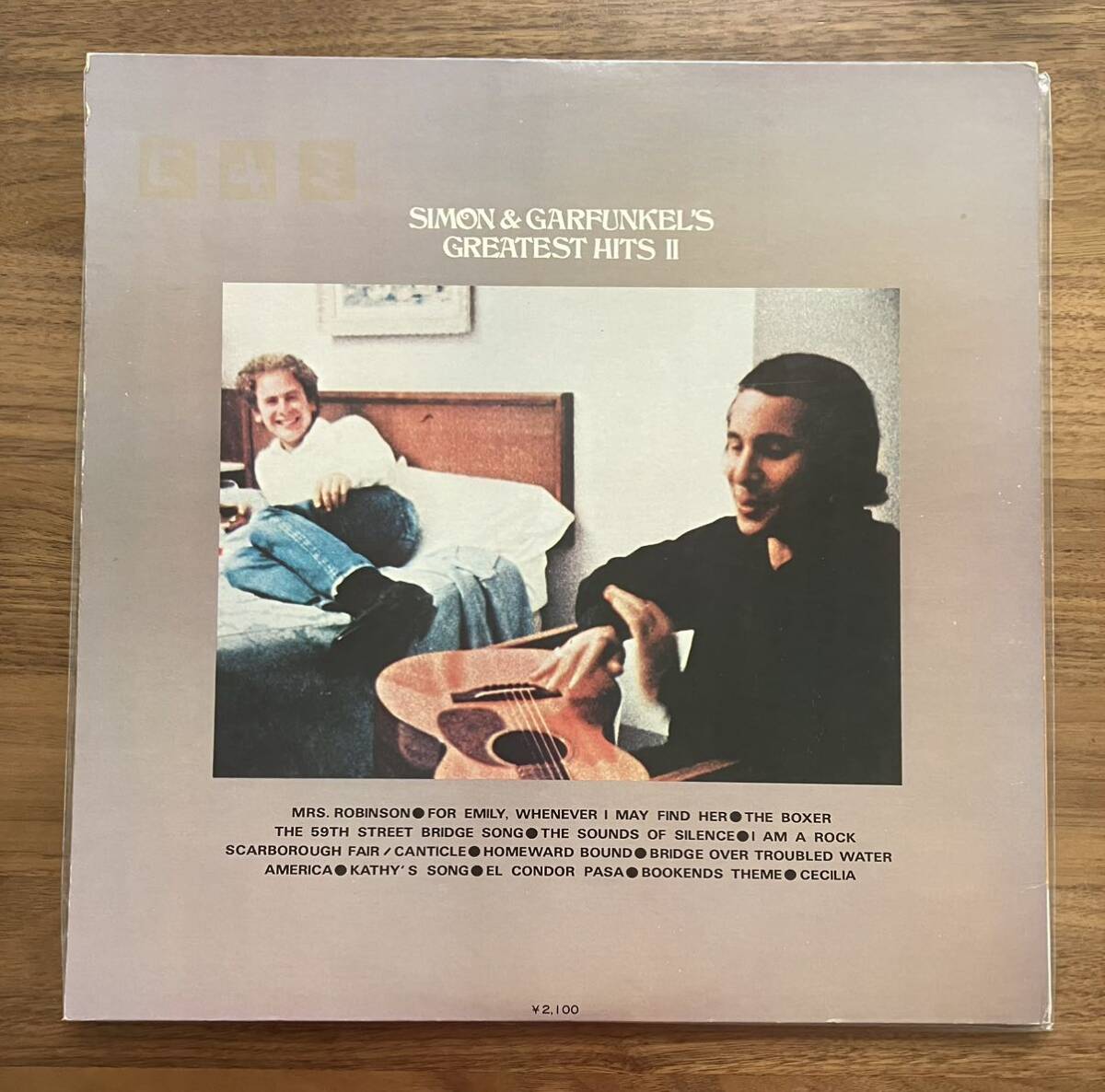 サイモンとガーファンクル　Simon & Garfunkel's GREATEST HITS Ⅱ レコード　LP SONX 60195_画像2