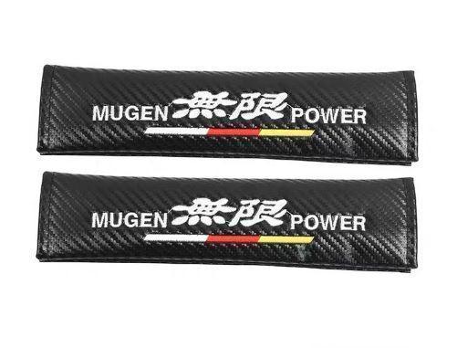  Mugen seat belt cover carbon style 2 piece new goods 