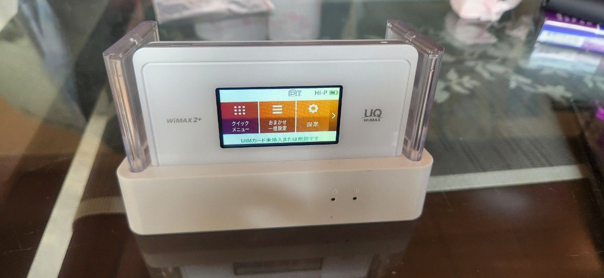 Wi-Fi　WIMAX　WX06本体+クレードル