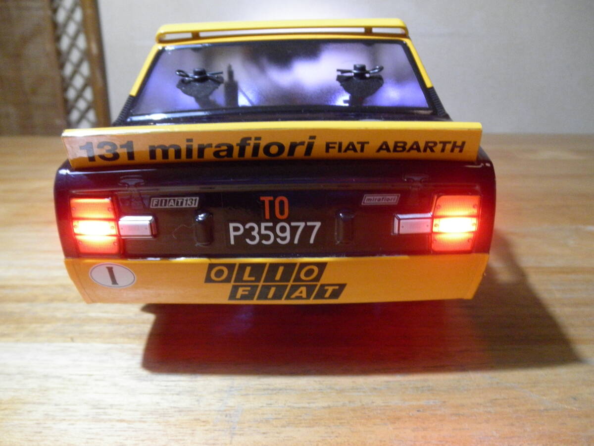 ★未走行タミヤ 1/10 MF-01 X♪FIAT 131 ABARTH ラリー♪2.4Ghz◆フルベア/オイルダンパー♪LED電飾◇即走行可フルセット♪各種取説付属☆_画像6