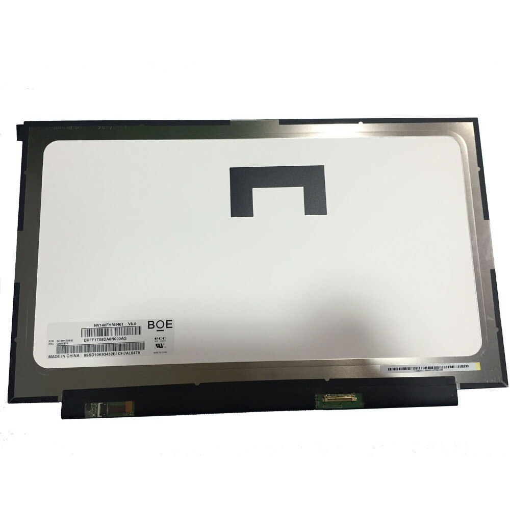 液晶パネル NV140FHM-N61 Lenovo Thinkpad X1 Carbon 6th Gen 2018 IPS広視角 フルHD 14インチ 1920x1080_画像1