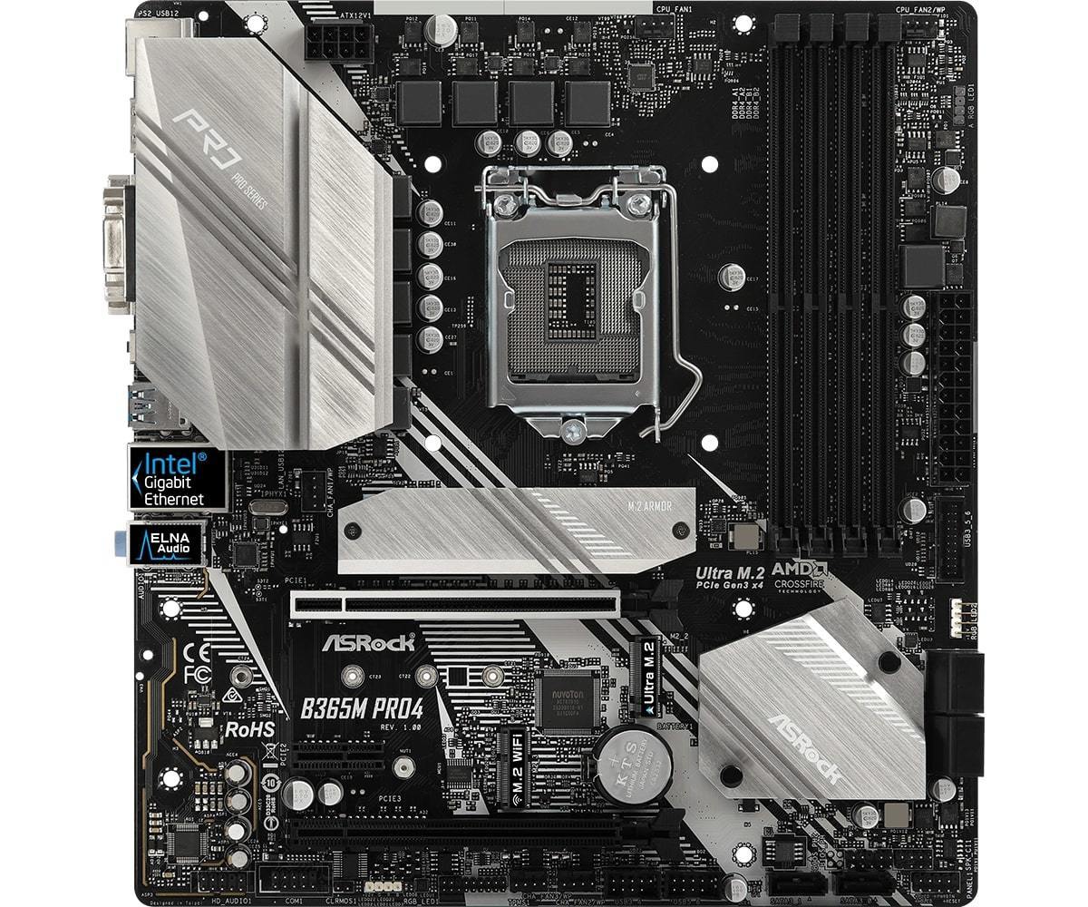 その他 ASRock B365M Pro4 LGA 1151 300 Series Intel B365 SATA 6Gb/s Micro ATX Intel Motherboard
