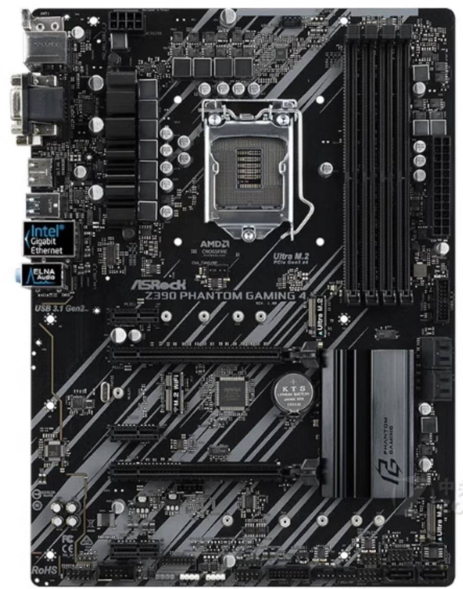 ASRock Z390 Phantom Gaming 4 LGA 1151 300 Series Intel Z390 SATA 6Gb/s ATX Intel Motherboard 国内発
