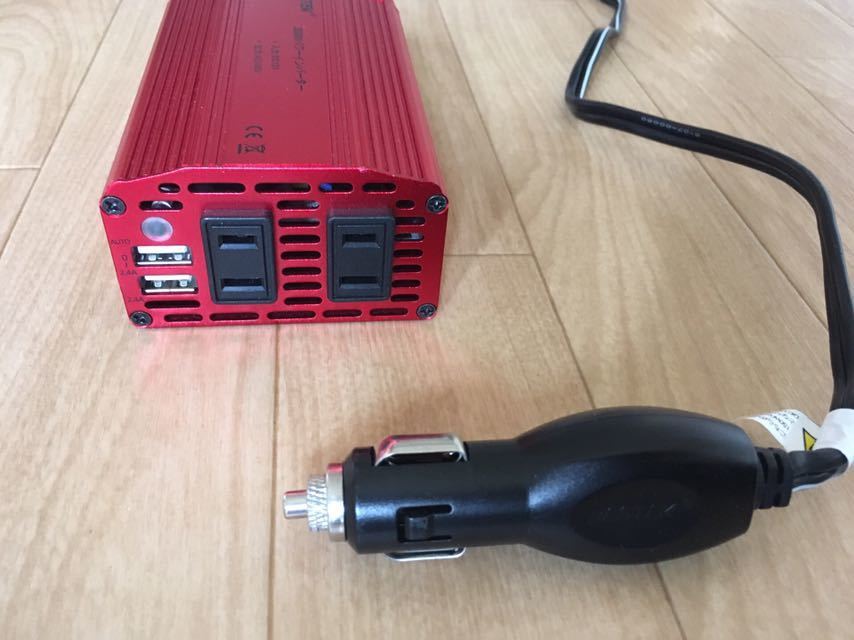 BESTEK インバーター シガーソケット コンセント 300W DC12VをAC100Vに変換 USB2ポート搭載 12V車 カーインバーター 車載用インバーター _画像2