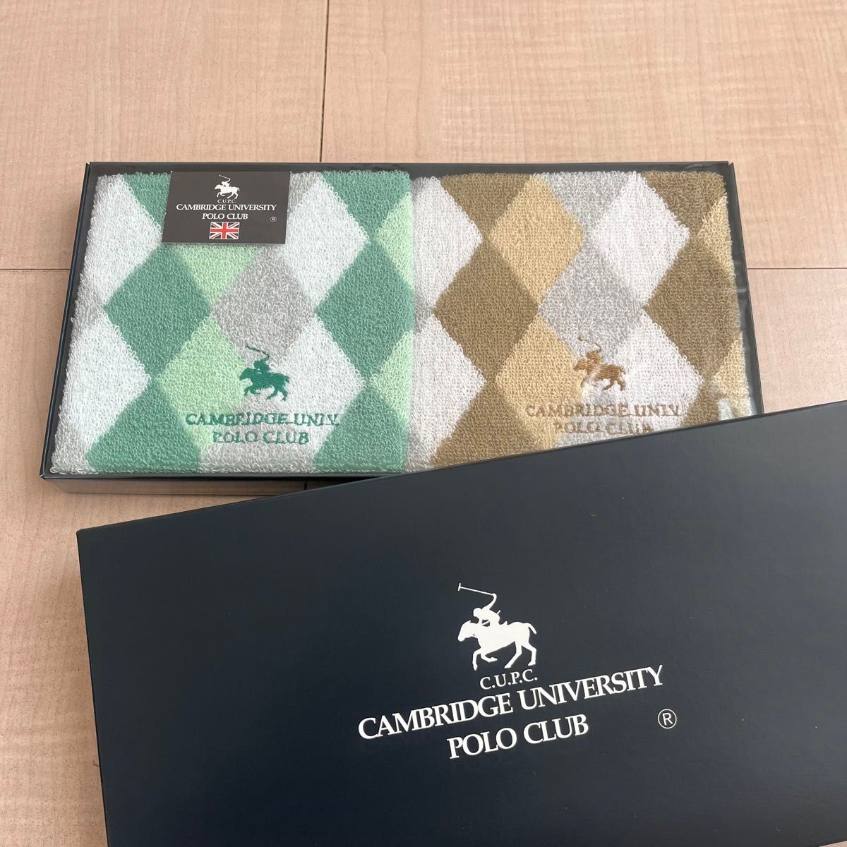 CAMBRIDGE UNIVERSITY POLO CLUB ハンドタオル ハンカチ 2枚セット