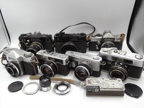 17884a OLYMPUS オリンパス カメラ PEN F その他 YASHICA PETRI MAMIYA MINOLTA おまとめ_画像1