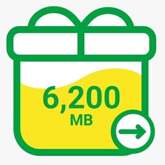 6.2GB mineo パケットギフト 6200MB_画像1