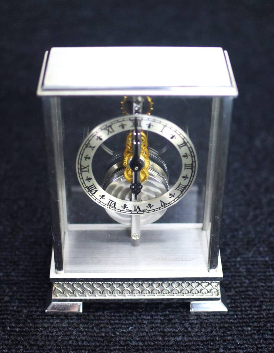 JAEGER-LECOULTRE] Jaeger-Le Coultre Vintage 8 day clock bracket clock clock hand winding Old silver 