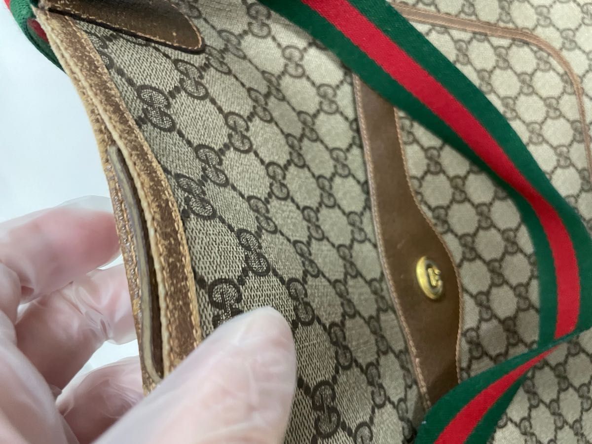 【中古】 グッチ GUCCI シェリー トートバッグ ショルダー GG柄 