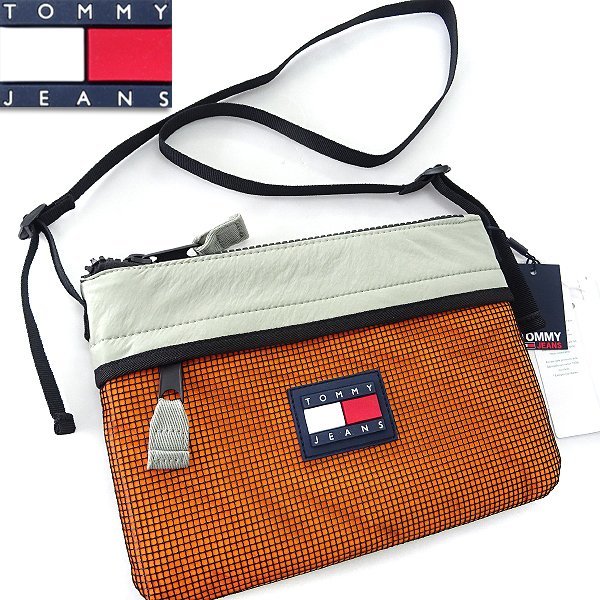 新品 トミージーンズ アドベンチャー サコッシュ 橙 【K22617】 TOMMY JEANS ショルダー バッグ スポーツ カジュアル TOMMY HILFIGER_画像1