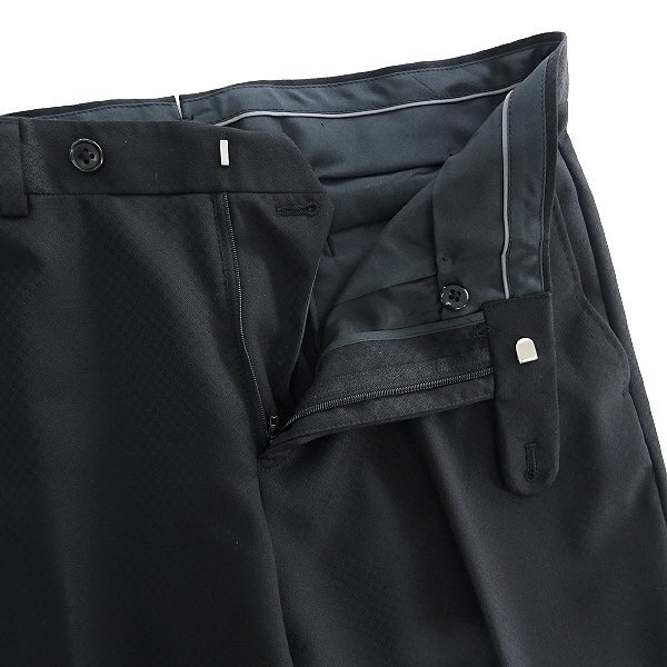 新品 CERIMONIA ドビー ウール 3ピース スーツ A5(M) 黒 【J43663】 170-6D スーツカンパニー セットアップ メンズ フォーマル_画像9