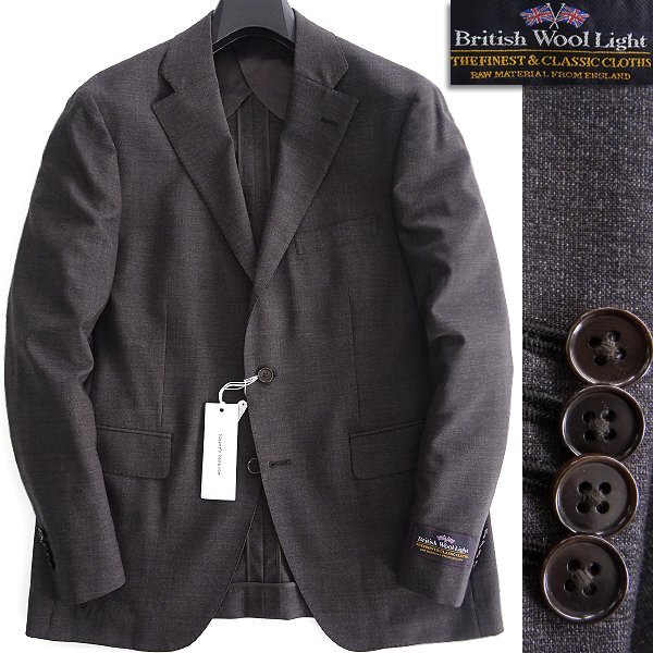 新品 スーツカンパニー British Wool Light トロピカル ジャケット AB7(やや幅広LL) 茶 【J53212】 blazer's bank.com ブレザー 春夏_画像1