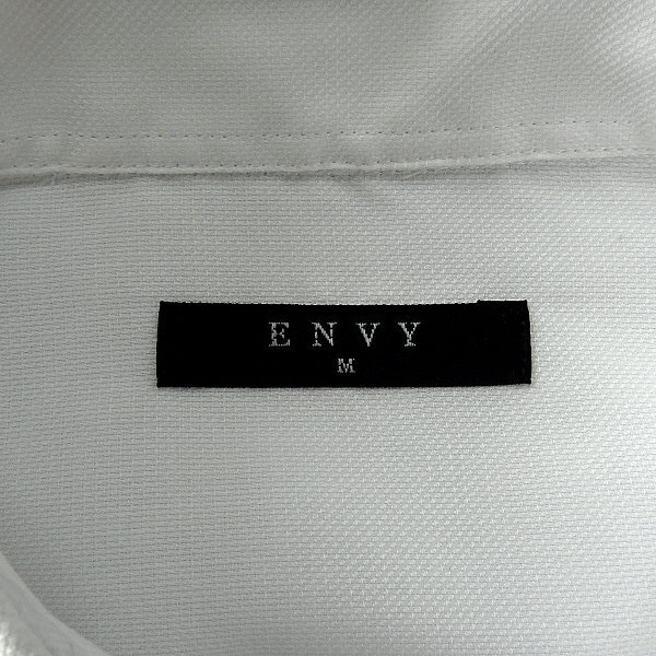 新品 山喜 エンビオム ストレッチ ファインクロス ドレス シャツ L 白 【HJD559_1】 ENVY HOMME メンズ 長袖 吸水速乾 イージーケア_画像8