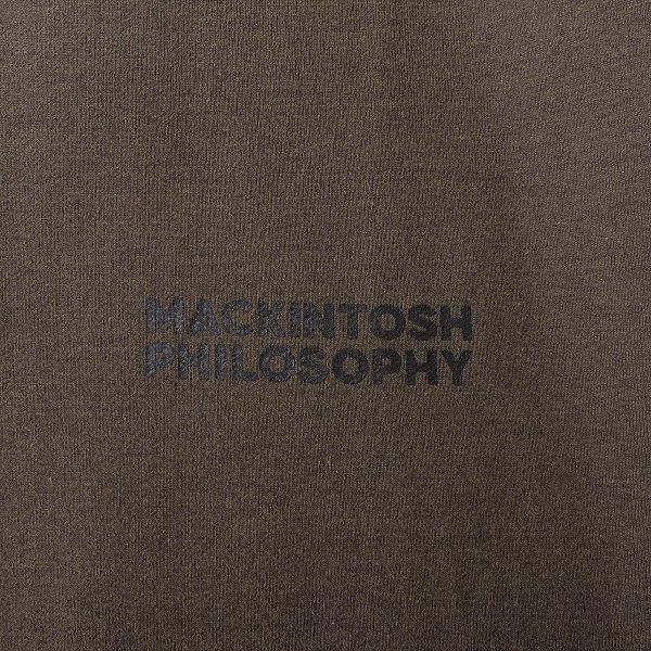  новый товар Macintosh firosofi- хлопок mo Dahl обратная сторона шерсть вырез лодочкой тренировочный M чай [I45740] MACKINTOSH PHILOSOPHY стрейч 