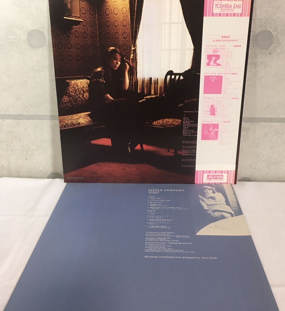 美品 LP / 尾崎亜美 (Ami Ozaki) - Little Fantasy (リトル・ファンタジー) / 和モノ City Pop, New Wave_画像2