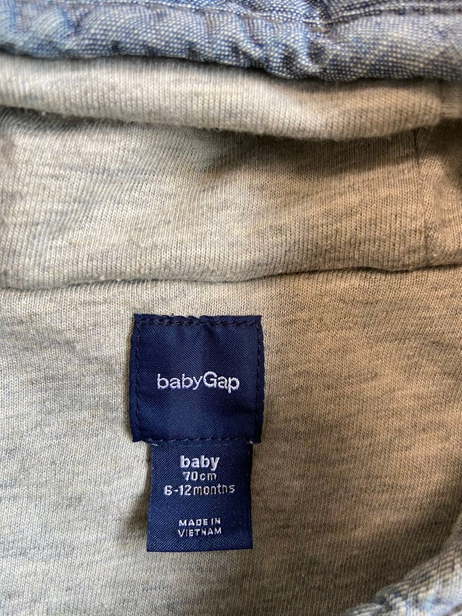 babyGAP  カバーオール　70センチ　6〜12ヶ月　デニム　くまさん