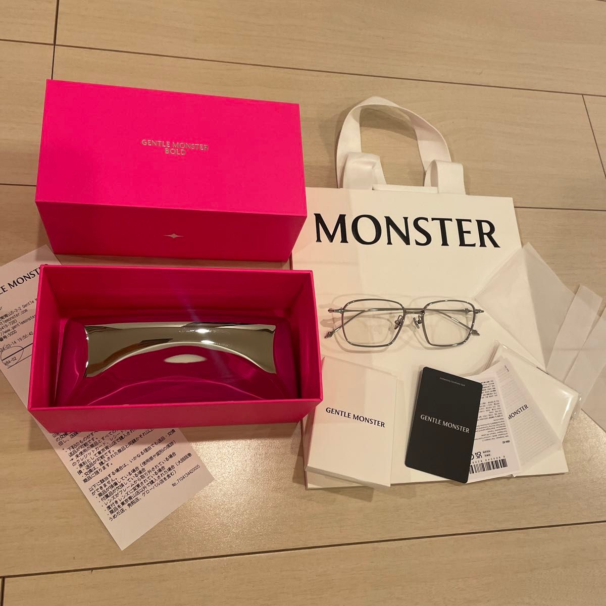 Gentle monster Aba 02 ジェントルモンスター 新品　レシート・正規品証明書等付属品完備 メガネ