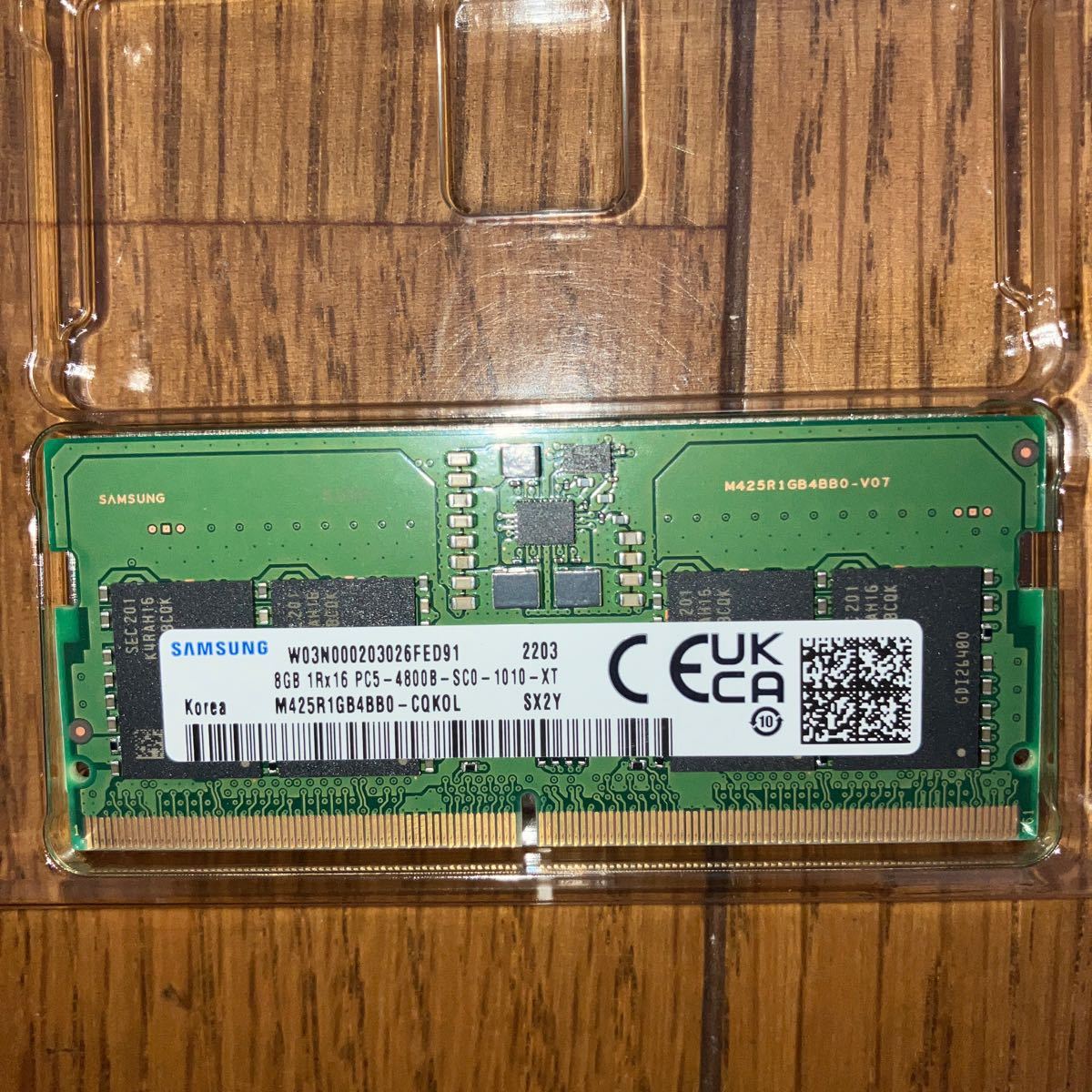SAMSUNG DDR5-4800 8GBメモリSODIMM_画像1