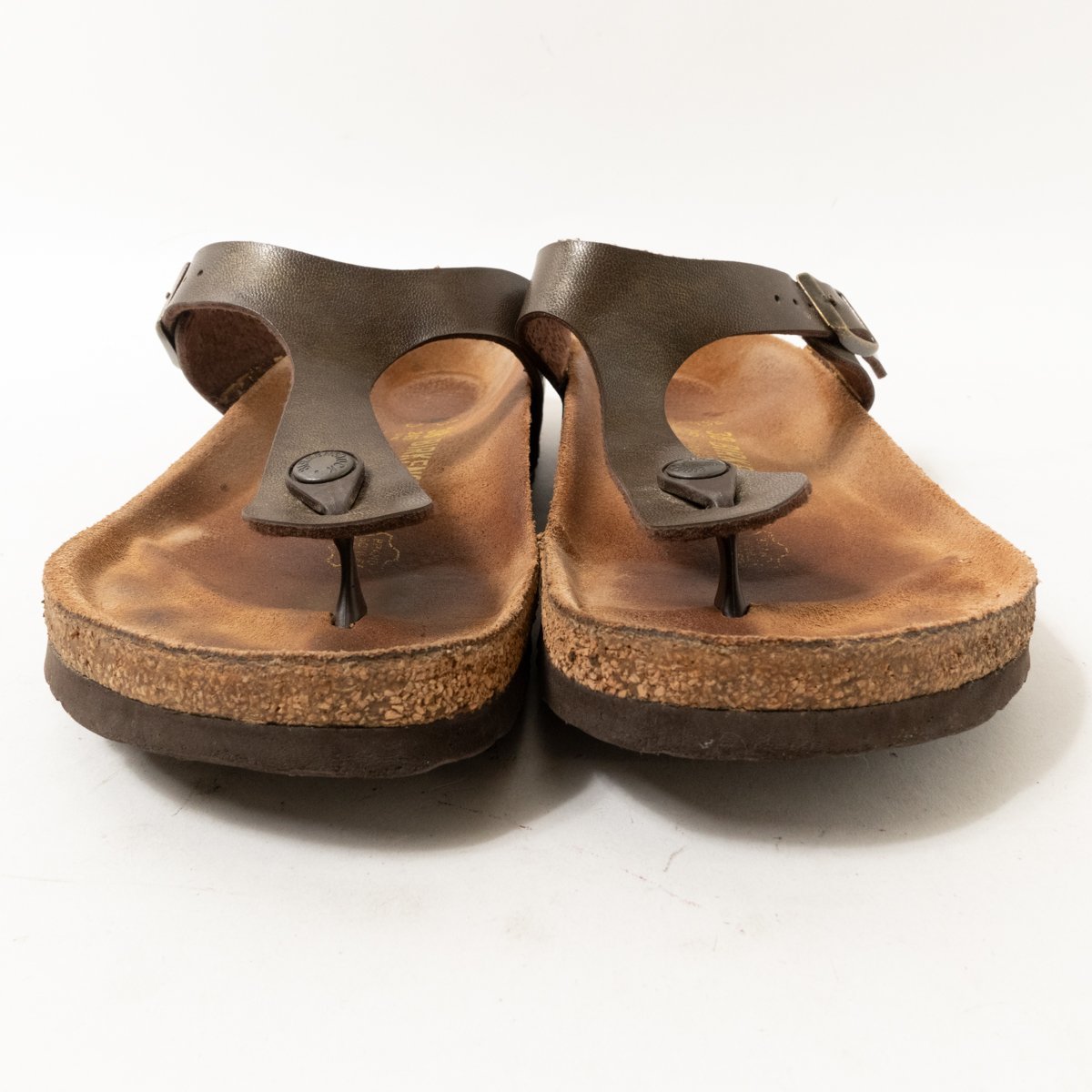 BIRKENSTOCK ビルケンシュトック Gizeh ギゼ トングサンダル 38サイズ 24.5cm ゴールドブラウン レザー調 夏 カジュアル リゾート メンズ_画像4