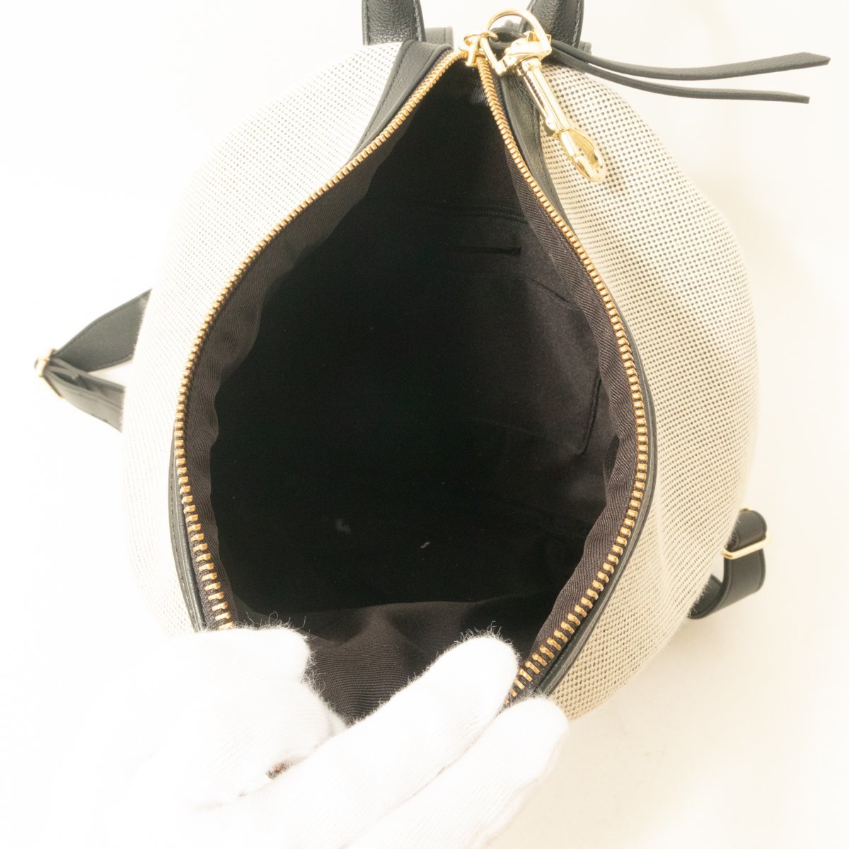 BARNYARDSTORM van yard storm rucksack black black beige Gold fake leather lady's simple casual bag bag 