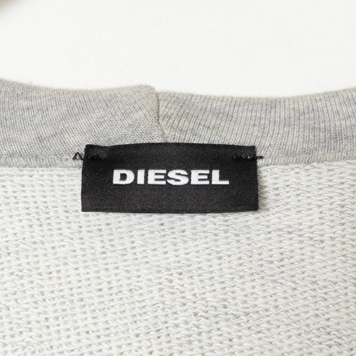 DIESEL ディーゼル キッズ スウェット パーカー 10 140-150 ライトグレー 灰 ロゴ 羽織り カジュアル ユニセックス 男女兼用 子供 RN 74229_画像2