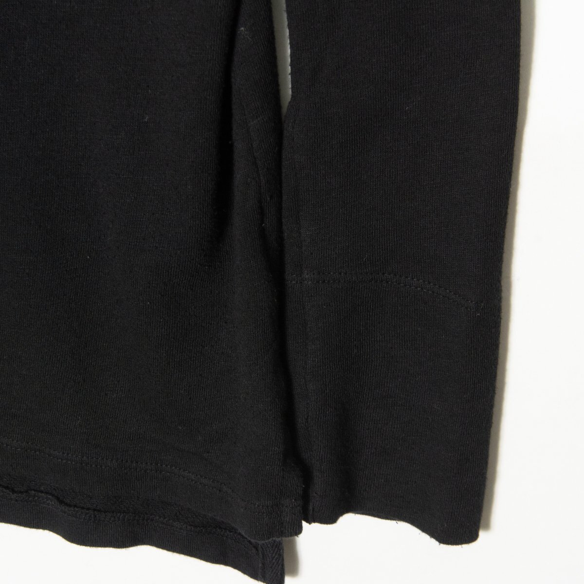 JAMES PERSE ジェームス パース ハイ ワイドネック 長袖 Tシャツ USA製 ブラック 黒 コットン100％ レディース 婦人 女性 1 カジュアル_画像4