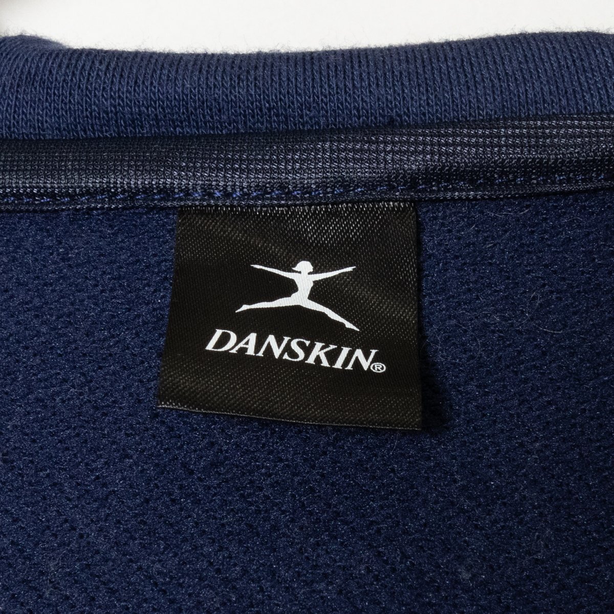 DANSKIN ダンスキン セットアップ ボディスウェットパーカー L ボディスウェットロング M ストレッチ トレーニングウェア フィットネス 紺_画像2