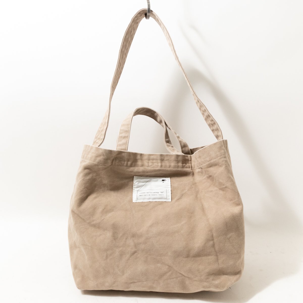 CLASKA Gallery & Shop ~DO~ Class ka shoulder bag tote bag shoulder .. bag diagonal .. made in Japan cotton 100% beige natural simple 