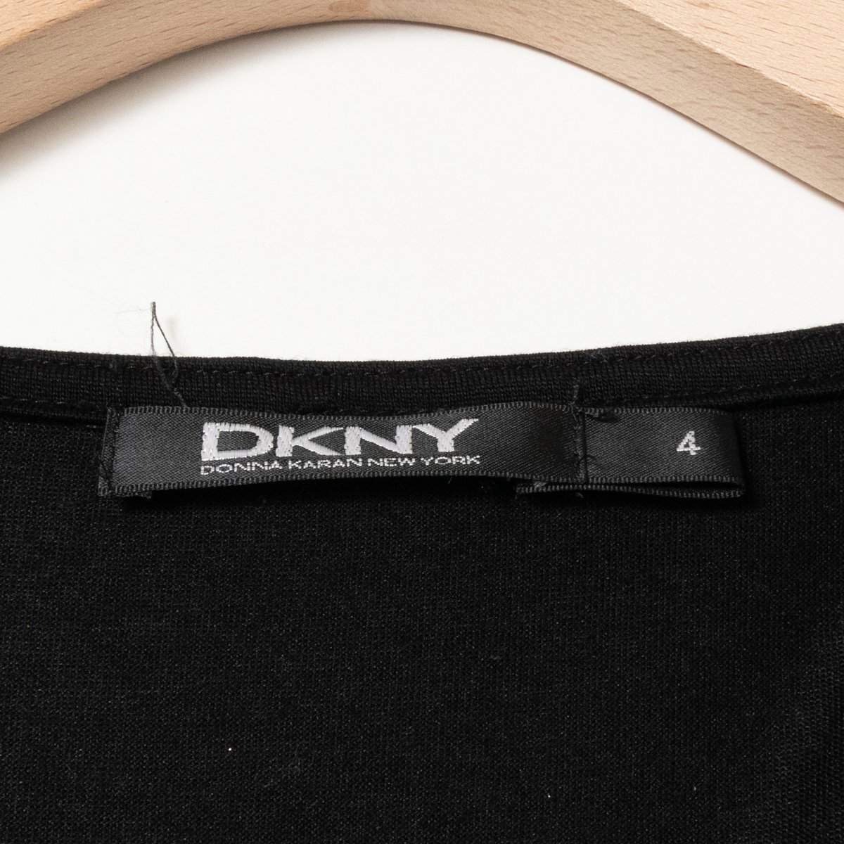 DKNY ダナキャラン 日本製 レオパード柄 ワンピース 豹柄 ロングワンピース 4 リヨセル ブラック ブラウン 綺麗め カジュアルの画像2