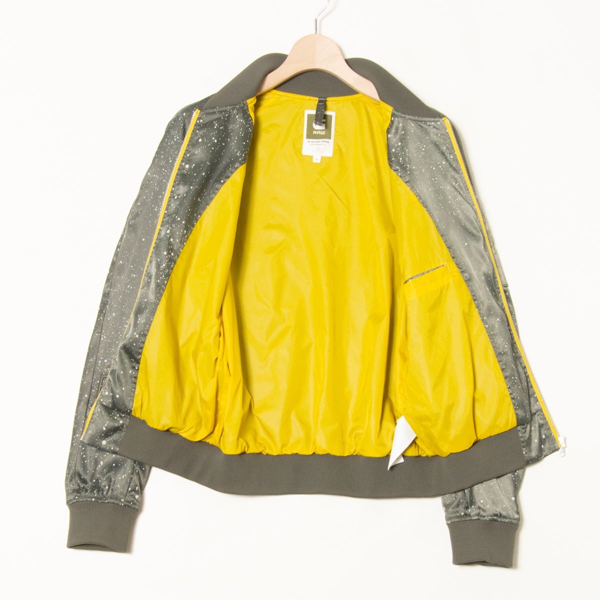 [1 jpy start ]G-STAR RAW CARGO LINE MA1 flight jacket ji- Star rib polyester outer khaki yellow men's M