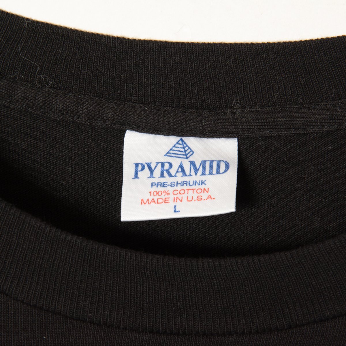 [1 jpy start ] mail service 0 USA made PYRAMID KISS ALIVE/WORLDWIDE \'96 \'97 Kiss short sleeves band T-shirt Vintage ROCK black black L