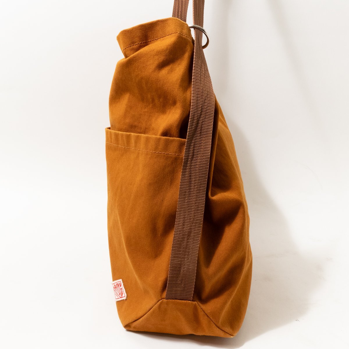 [1 jpy start ]DANTON Dan ton 2way shoulder bag rucksack backpack canvas Camel Brown plain casual bag 