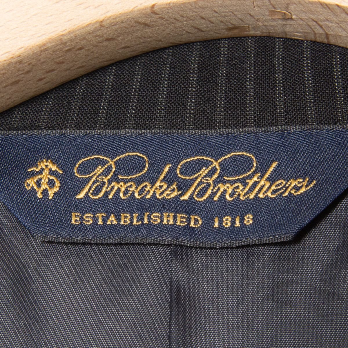 Brooks Brothers Brooks Brothers размер 42REG 36W костюм выставить верх и низ в комплекте шерсть . темно-синий / темно-синий полоса мужской джентльмен 