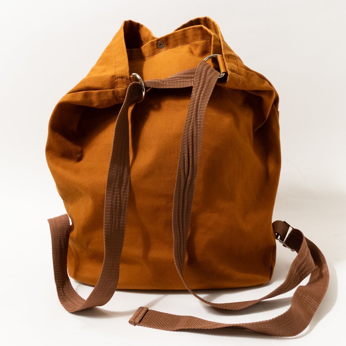 [1 jpy start ]DANTON Dan ton 2way shoulder bag rucksack backpack canvas Camel Brown plain casual bag 