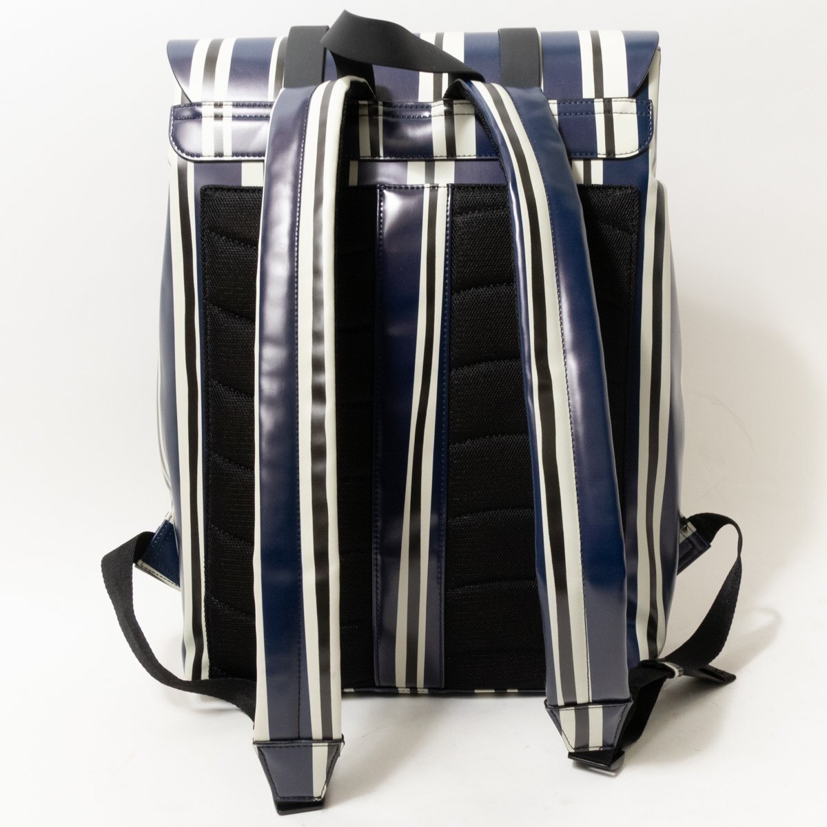[1 jpy start ]GL X Studio Oyama Gaston Luga Gaston Roo gaSplash backpack rucksack stripe vi - gun leather navy white 