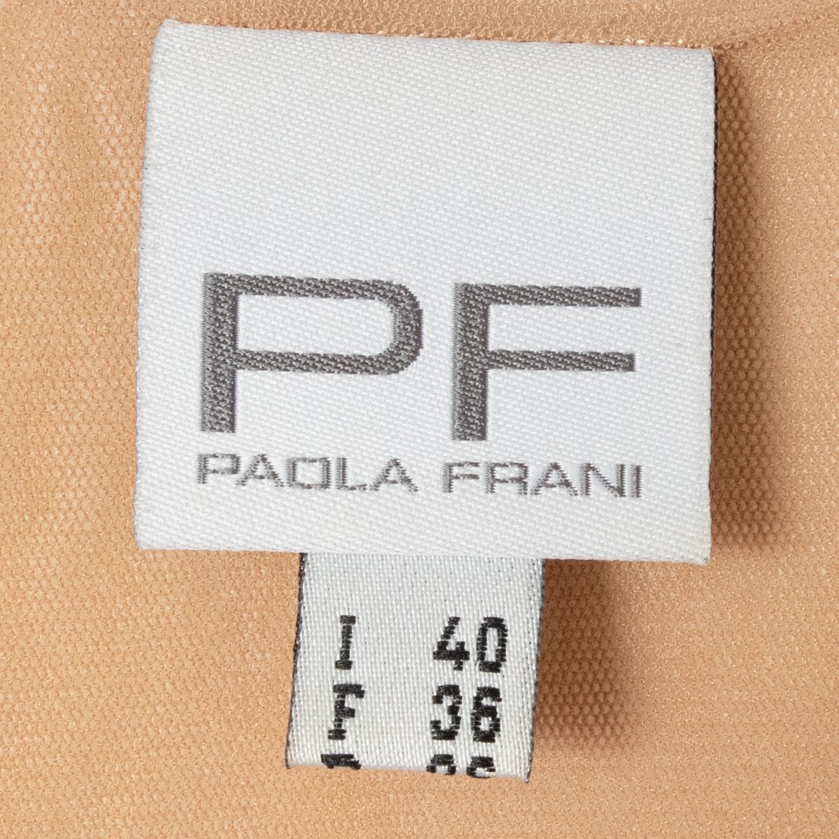  mail service 0 PAOLA FRANI Paola Frani mesh cardigan punching race nylon beige 7 number S size Italy made thin spring summer 