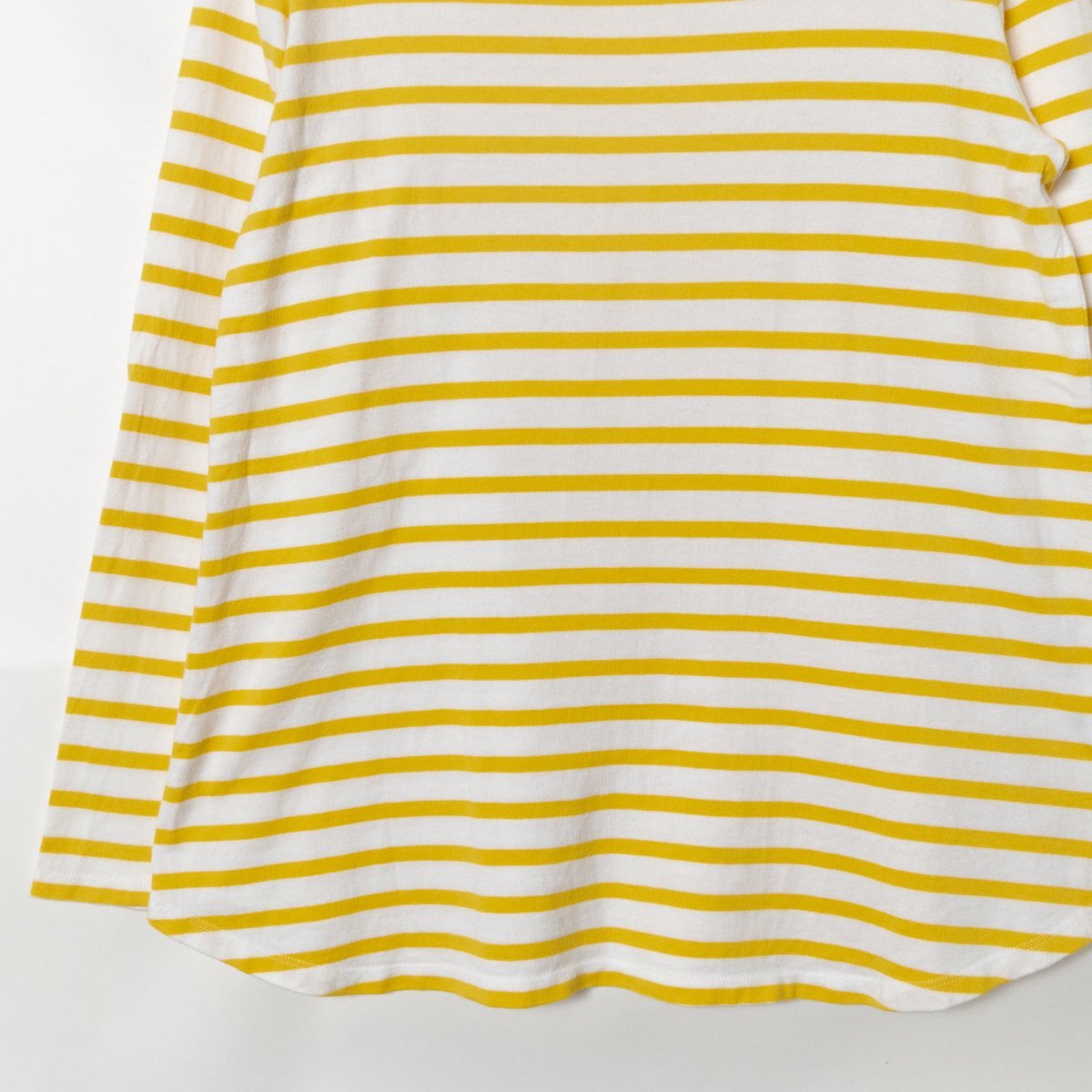 LA MARINE FRANCAISE La Marine Francaise border pattern cut and sewn total pattern cotton 100% cotton yellow white yellow color white natural casual 