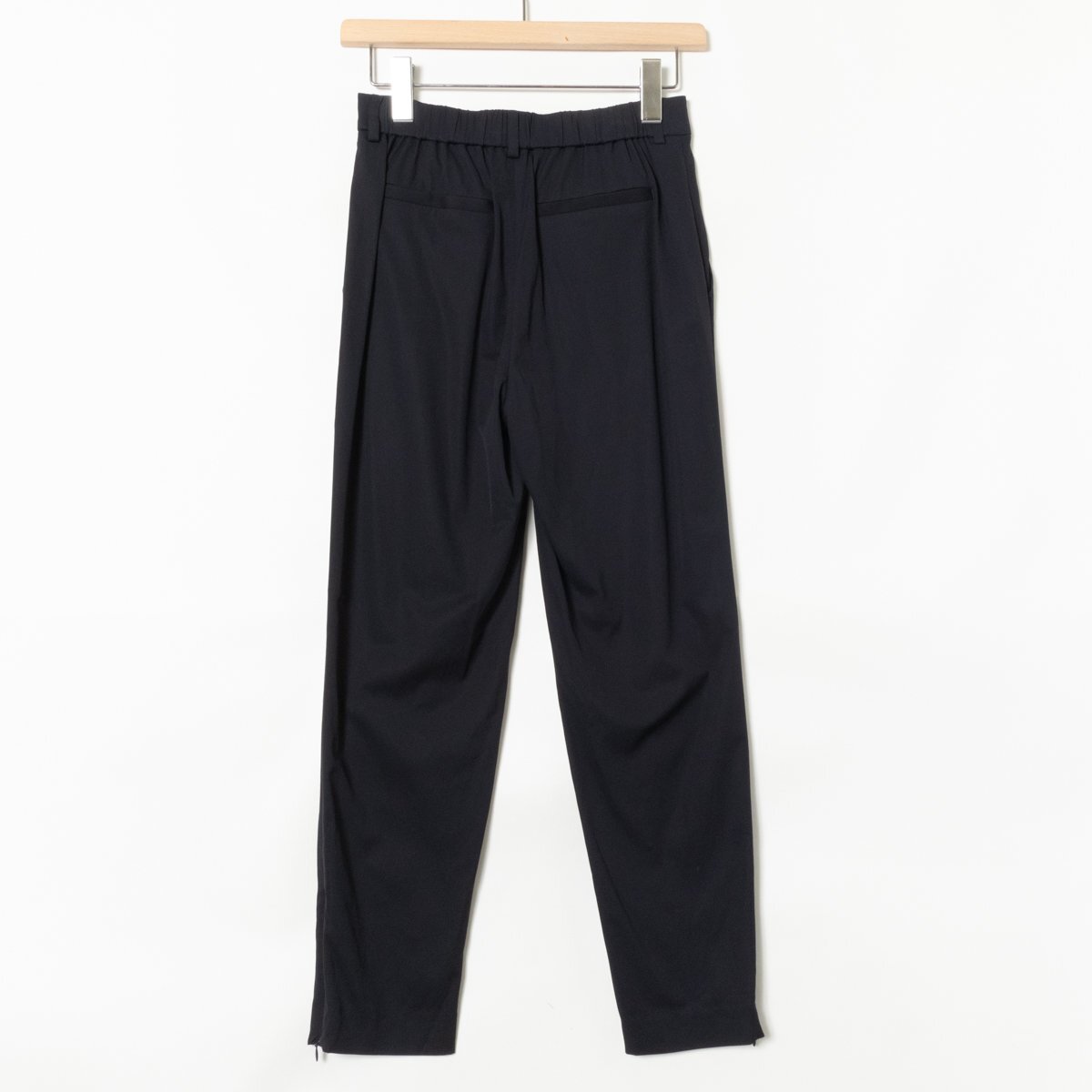 UNTITLED Untitled tapered pants slacks pants plain bottoms hem fastener 1 cupra dark navy navy blue beautiful . casual 