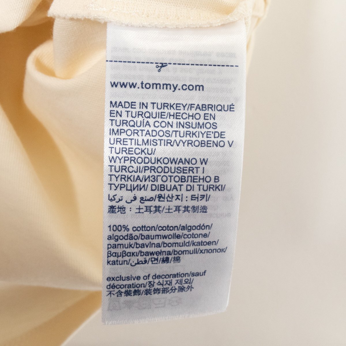 TOMMY × ZENDAYA トミーヒルフィガー × ゼンデイヤ コラボ Tシャツ 半袖 トップス 4 綿100% コットン イエロー 黄色 海外ファッション_画像7