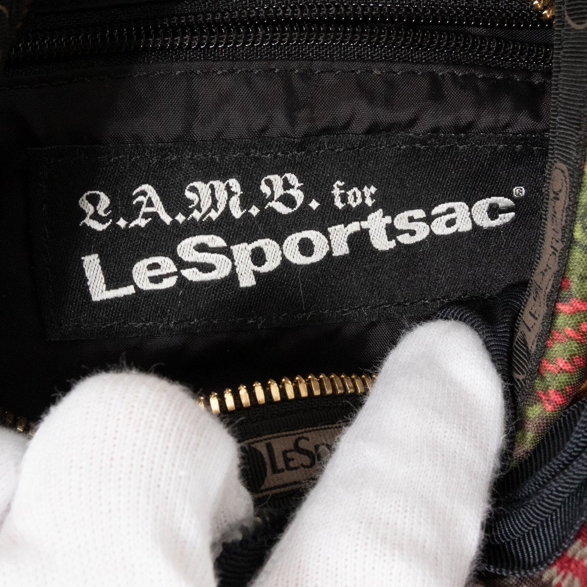 LeSportsac レスポートサック 2WAY ショルダーバッグ ポーチ 肩掛け鞄 ナイロン ブラウン系 マルチカラー カジュアル ワンマイル 婦人 bag_画像10