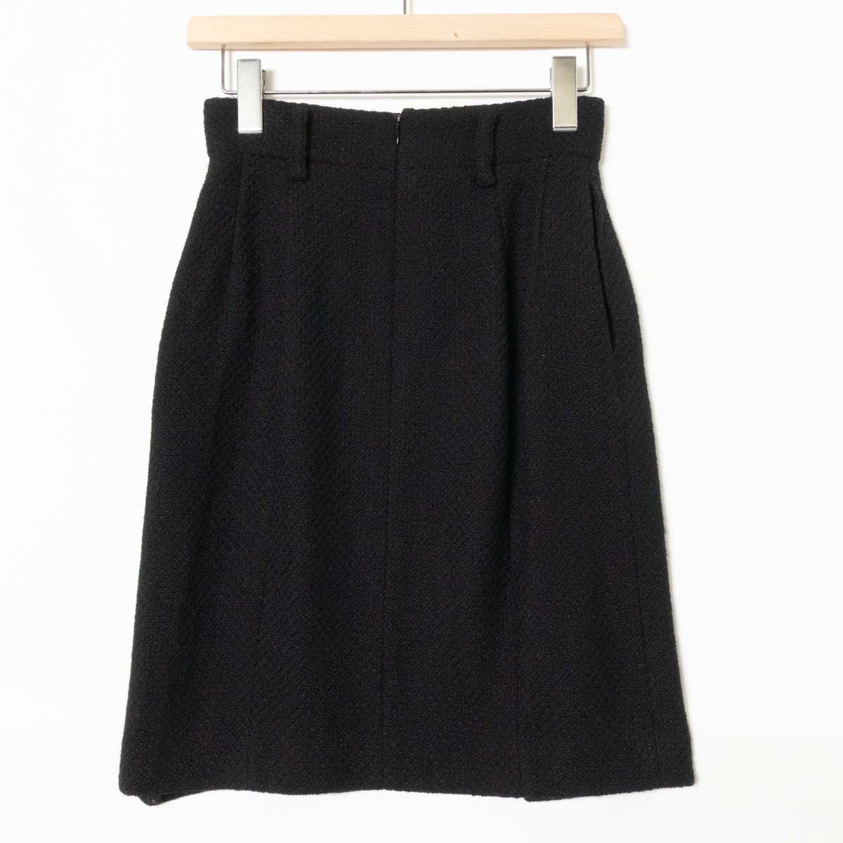 COMME CA DU MODE コムサデモード 金ボタンジャケット スカート 上着 ボトムス ウール100% ブラック 黒 綺麗め エレガンス フォーマルの画像7