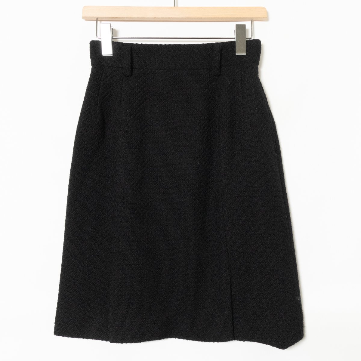 COMME CA DU MODE コムサデモード 金ボタンジャケット スカート 上着 ボトムス ウール100% ブラック 黒 綺麗め エレガンス フォーマルの画像4
