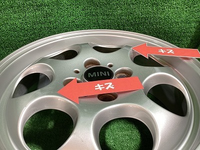 MINI純正 16インチアルミホイール 5.5J ＋45 4H PCD100 4本セット 外棚11 YM_画像7